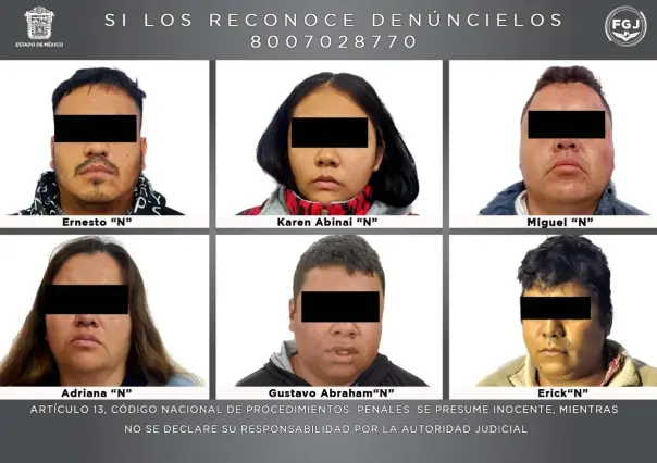 Detienen a 10 presuntos integrantes de dos células delictivas en Edomex