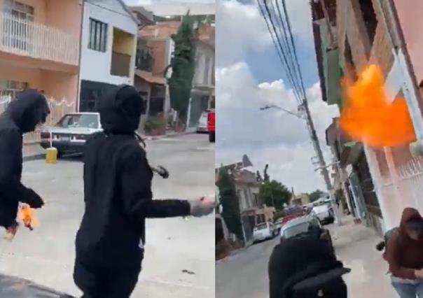 VIDEO: Lanzan bombas molotov a casa de jovencita por matar a un gato