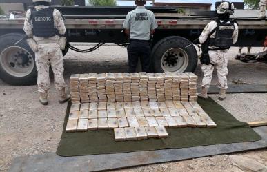 Asergura Guardia Nacional 200 paquetes con cocaína en Sonora