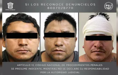 Rescata FGJEM a secuestrado en Amecameca; detiene a tres presuntos implicados