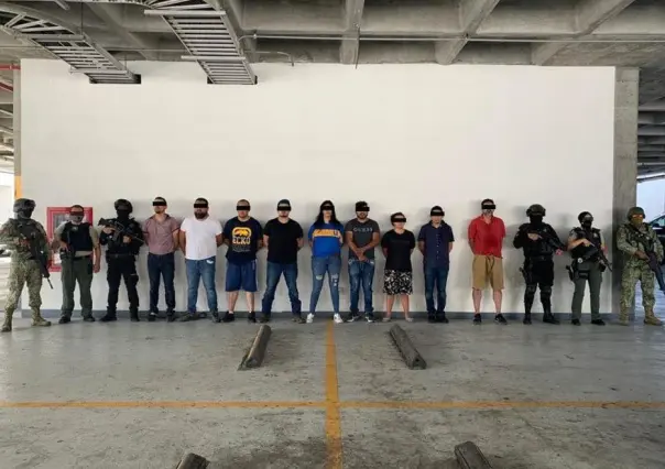 Detienen a nueve presuntamente ligados a grupo delincuencial en Monterrey