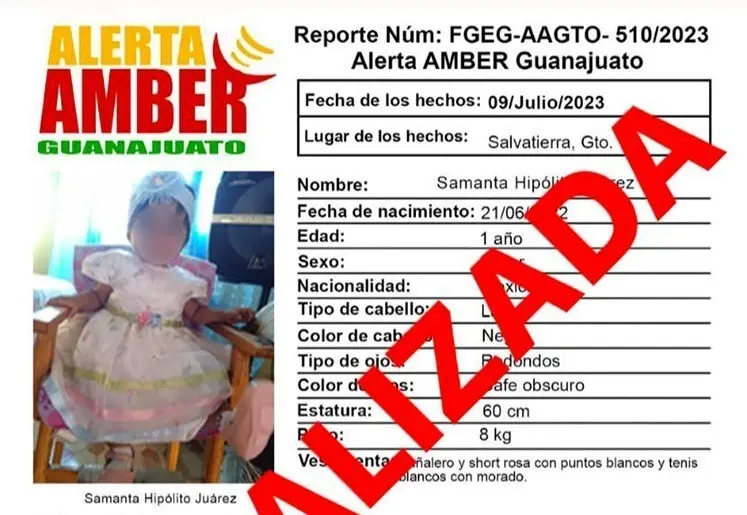 La Fiscalía de Oaxaca estableció comunicación con su similar de Guanajuato, a fin de coadyuvar en la entrega de la menor a su mamá. Foto: Especial.