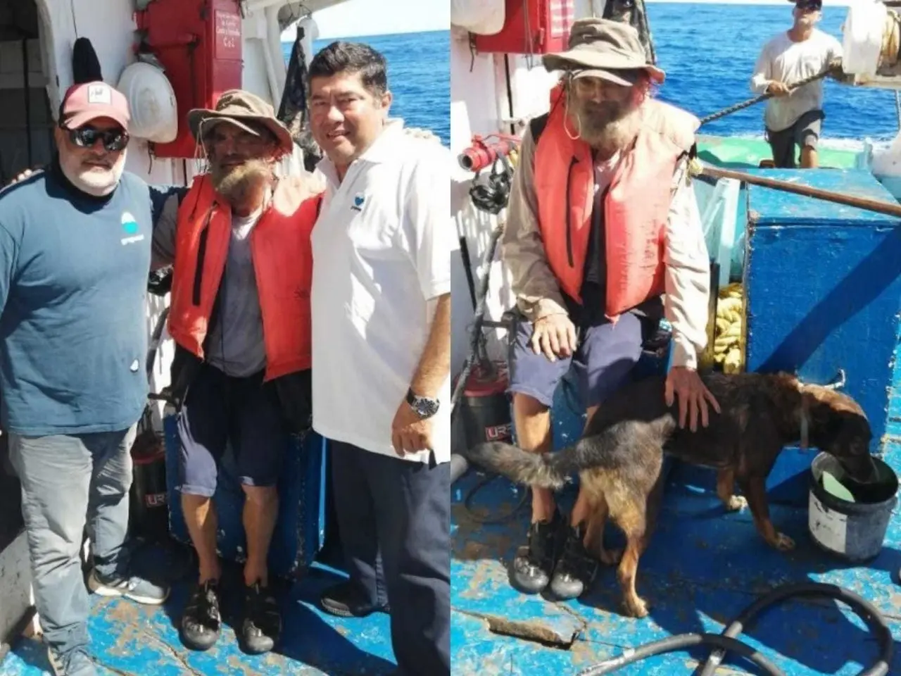 Este emotivo rescate demuestra el compromiso y la dedicación de los marineros de Grupomar en la protección de la vida humana en el mar. Foto: Twitter/Tuny.