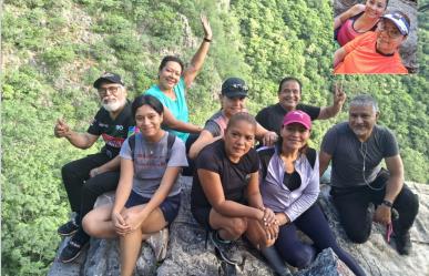 Senderistas ayudan a mujeres a subir Las Cascadas en Guadalupe, ahora los buscan