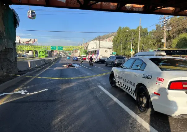 Muere motociclista en la México-Pachuca cerca de Tlalnepantla