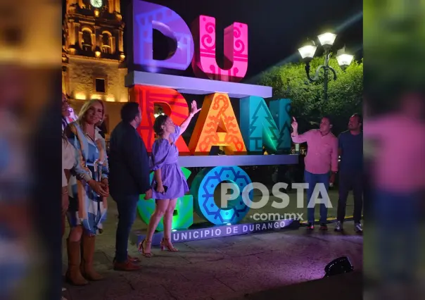 ¡Pa la selfie! Develan letras turísticas de Durango