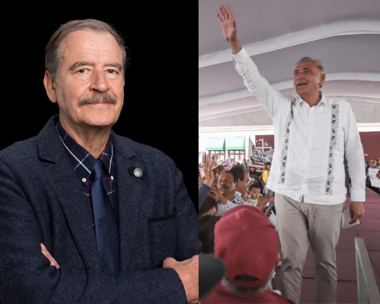 Adán Augusto responde a Vicente Fox: Él solito se puso de pechito Foto: Especial