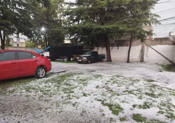 VIDEO: ¡Se cayó el cielo en Toluca! Azota granizada la capital mexiquense