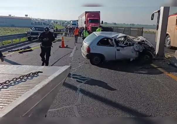 Muere atropellado un hombre cuando cambiaba una llanta en el CEM, en Zumpango