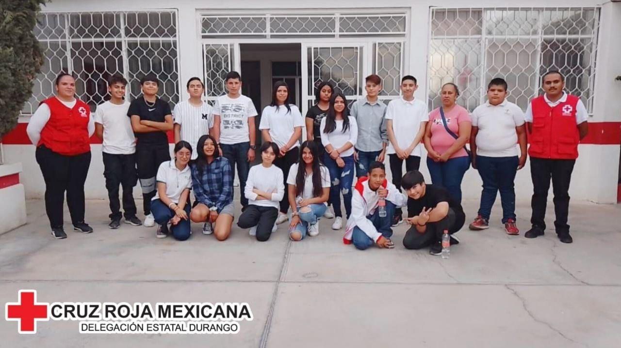 Cruz Roja Mexicana Vicente Guerrero busca promover la cultura de la salud y el bienestar entre niños y jóvenes. FOTO: Facebook Cruz Roja Estatal Durango