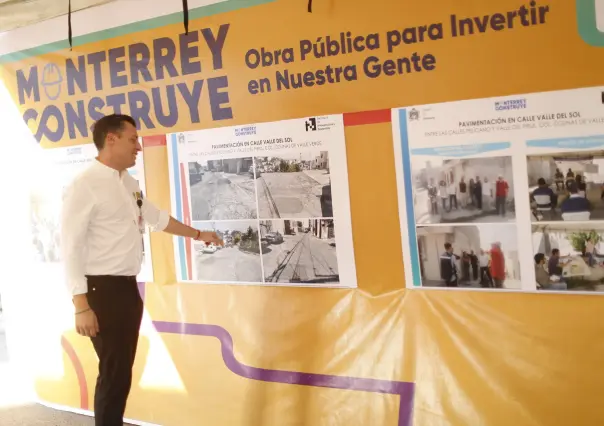 Entrega de reconstrucción de pavimento en colonia Colinas de Valle Verde