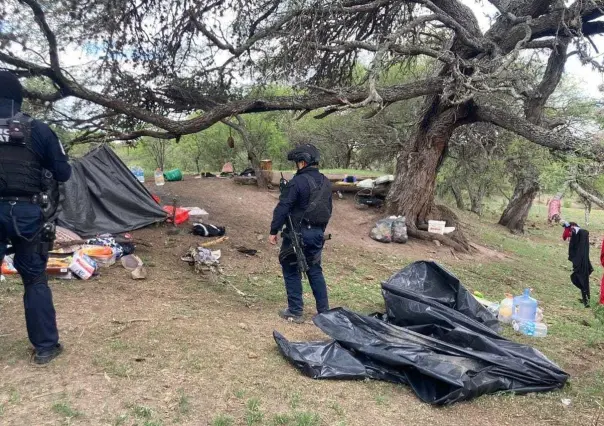 Fuerzas de Seguridad desmantelan campamento y detienen a cinco personas en Tepetongo