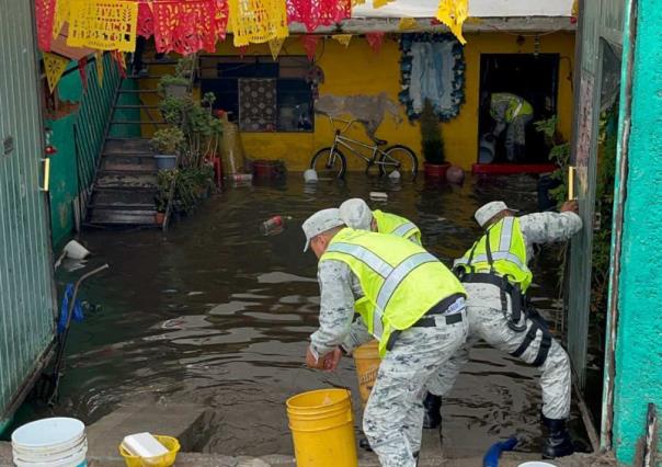 Activan Plan DN-lll en Chalco por inundaciones