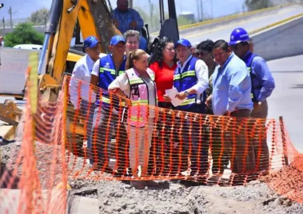 Supervisa Leticia Herrera obras de drenaje y agua potable en Gómez Palacio