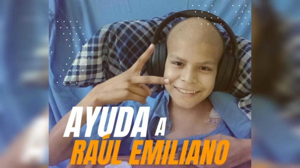 Solicitan donantes de sangre para Raúl, paciente de 12 años por leucemia