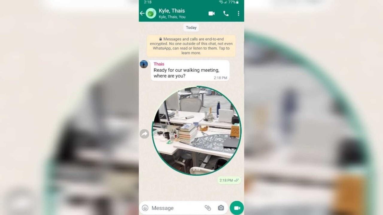 Mark Zuckerberg, fundador de Facebook (empresa matriz de WhatsApp), compartió un pequeño video de esta nueva característica en acción en su perfil de Facebook. Foto: Especial/ Captura de pantalla