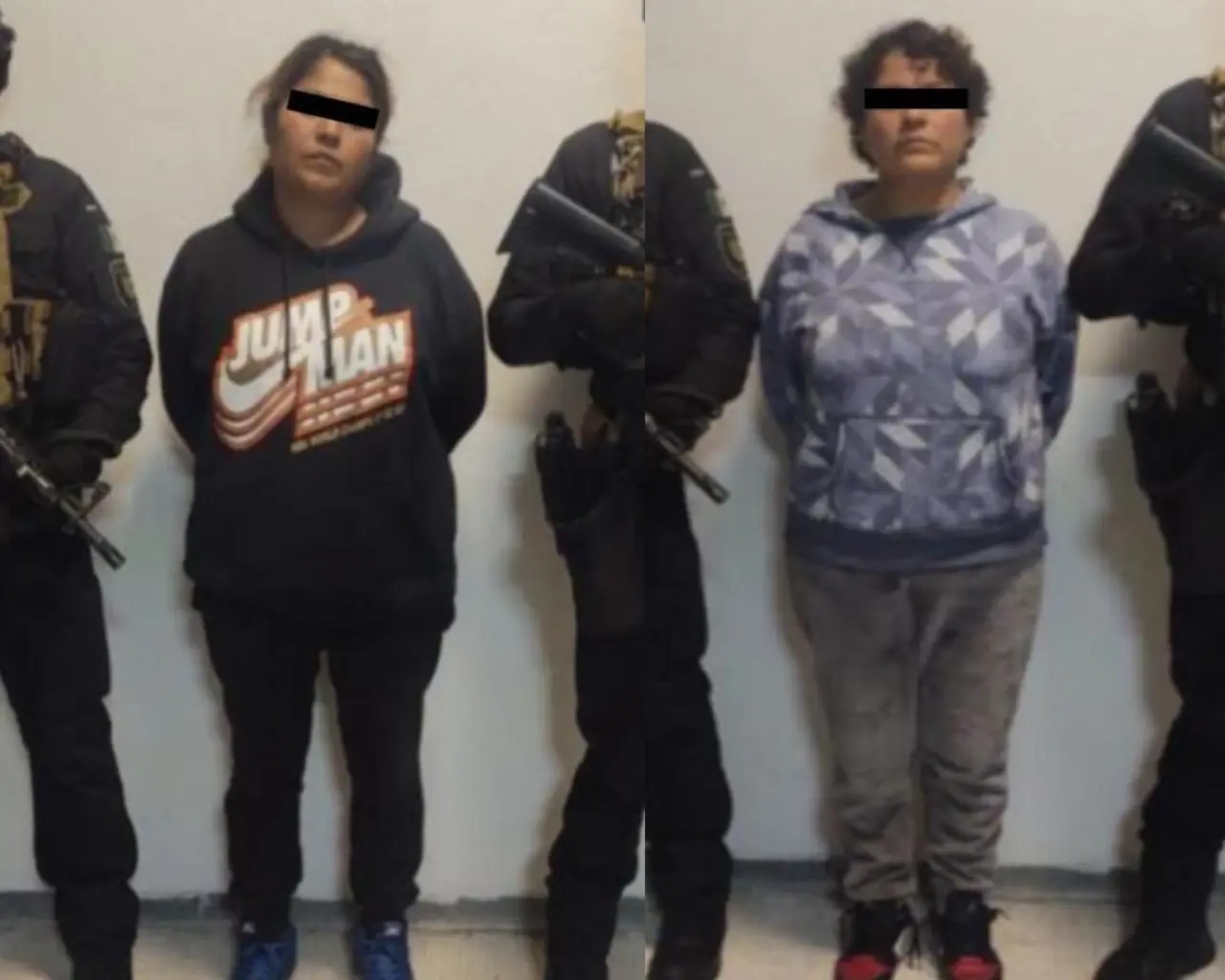 Detienen a hermanas de La Unión Tepito por extorsiones a comerciantes. Foto: SSC CDMX