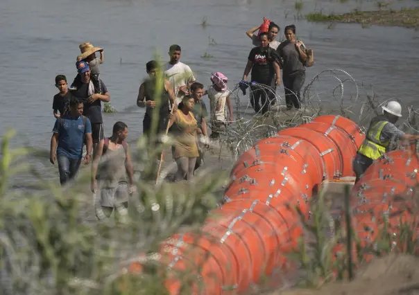 Encuentran cuerpo sin vida en boyas flotantes en el río Bravo