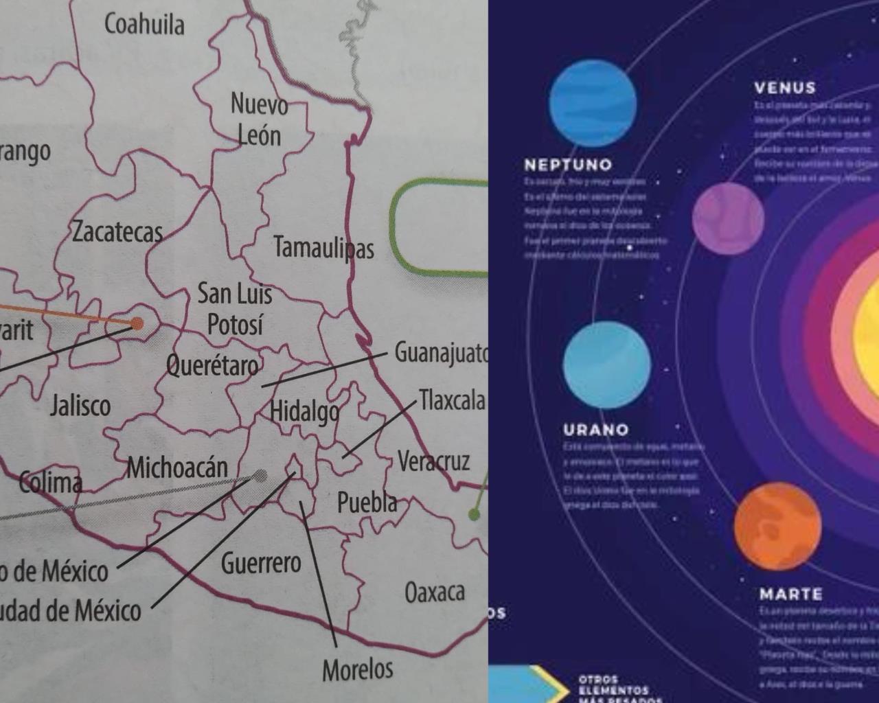 Errores en libros de texto de la SEP: más controversia por infografías y mapas. Foto:  @FierroGossman @RogasSalgado