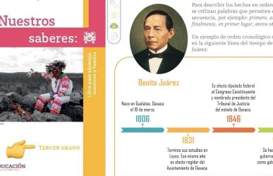 Errores en libros de texto: Cambian fecha de natalicio de Benito Juárez