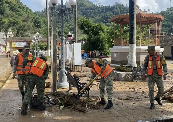 Continúan labores de apoyo en Veracruz por afectaciones de lluvias