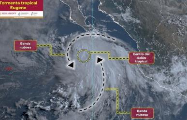 Tormenta tropical Eugene generará lluvias muy fuertes en Baja California Sur