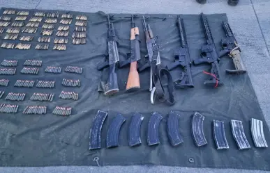 Aseguran armas largas, cartuchos útiles y cargadores en Zacatecas