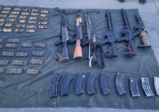 Aseguran armas largas, cartuchos útiles y cargadores en Zacatecas