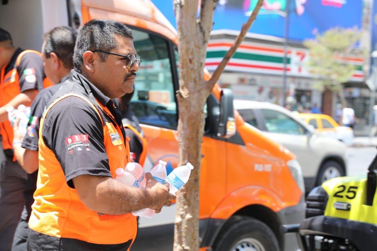 Reanuda Protección Civil Nuevo León operativo de hidratación por canícula