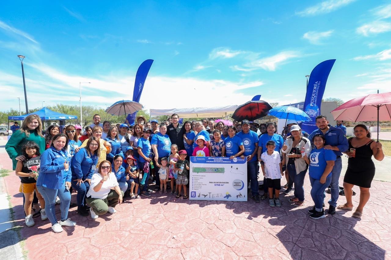 Aplican presupuesto participativo a parques y plazas de Pesquería