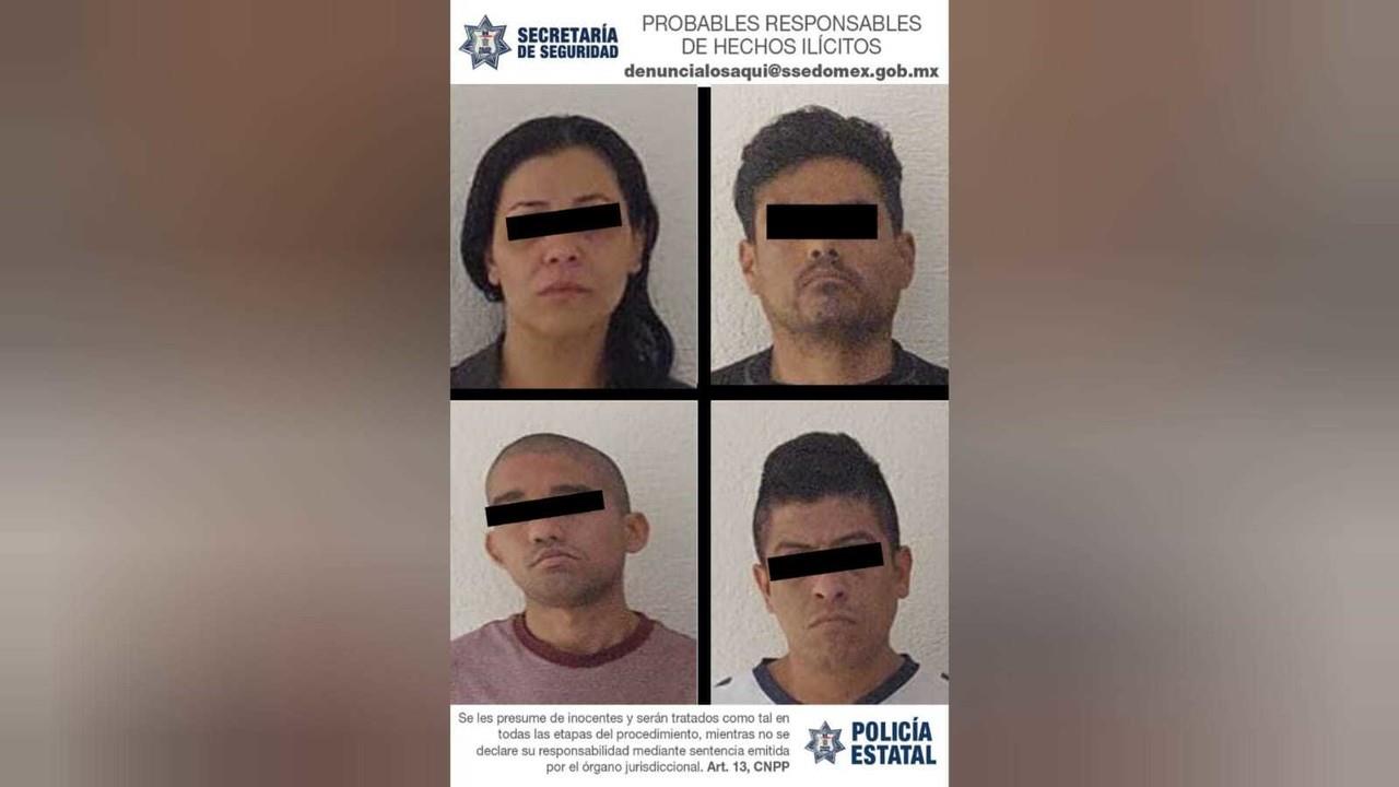 Acaban sin negocio y en la cárcel; caen cuatro por narcomenudeo en Tlalnepantla