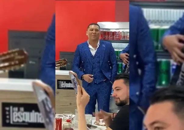 Edwin Luna sorprende con serenata en restaurante de Televisa