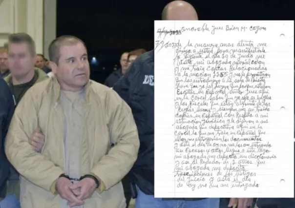 El Chapo Guzmán denuncia discriminación en cárcel de EU, envía carta a juez