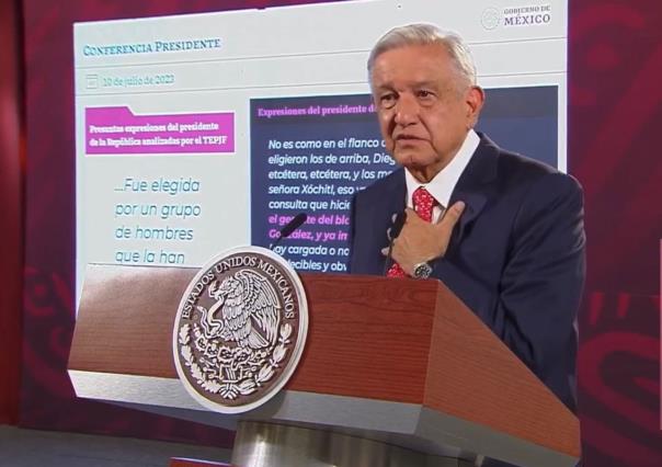 Cuestiona AMLO “En todo lo que me dicen a mí, ¿no hay violación de género?”