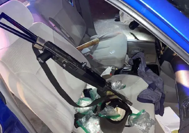 Aseguran Guardia Nacional y SEDENA material bélico y droga en Sonora