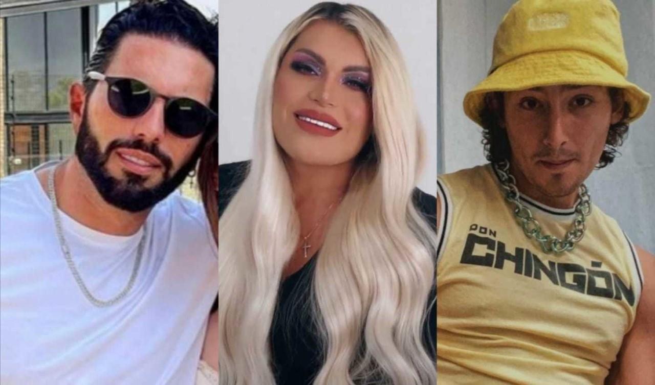 Poncho De Nigris y Emilio Osorio hicieron el descubrimiento en el baño que usa Wendy Guevara. Fotos: Instagram
