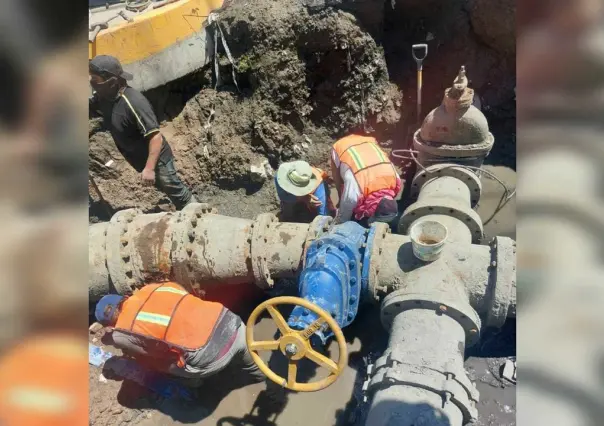 Tendrán agua en Nezahualcóyotl, terminó la reparación y el cambio de tuberías