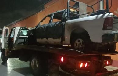 Incendian cinco patrullas en un taller mecánico de Reynosa