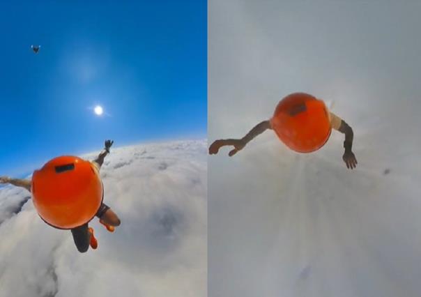 Paracaidista atraviesa una nube por dentro y comparte las asombrosas imágenes