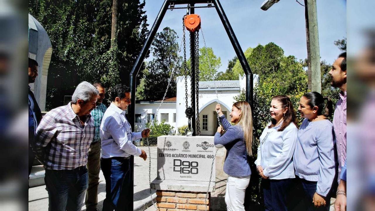 Colocan la primera piedra para rehabilitar la Alberca Olímpica