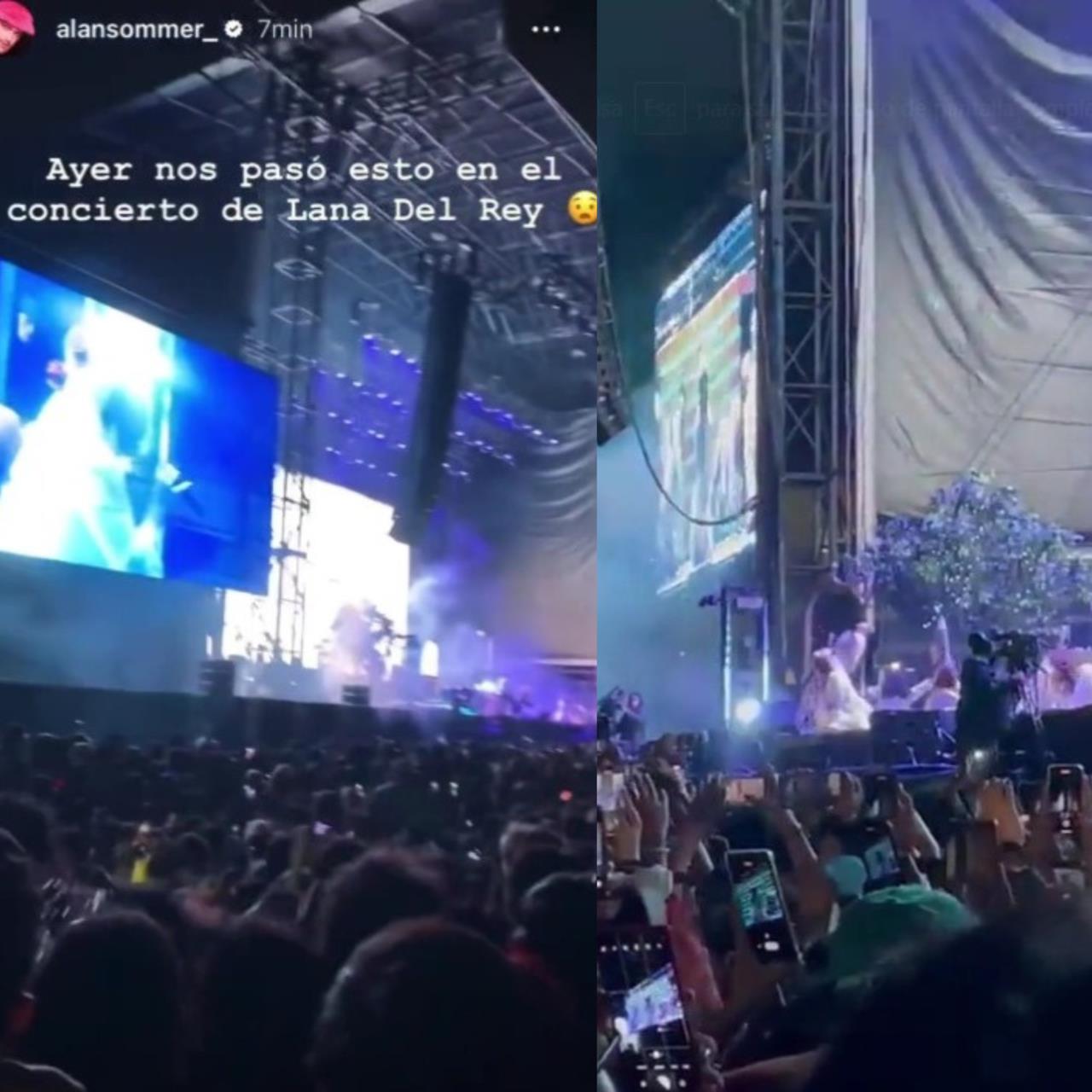 Caída masiva de fans en concierto de Lana Del Rey en CDMX: lesiones y dudas. Foto: Captura de pantalla