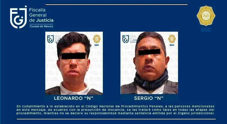 Los policías municipales de Nezahualcóyotl, Leonardo Jesús N y Sergio N, fueron vinculados a proceso por homicidio en grado de tentativa, se quedaron en prisión. Foto: Cortesía