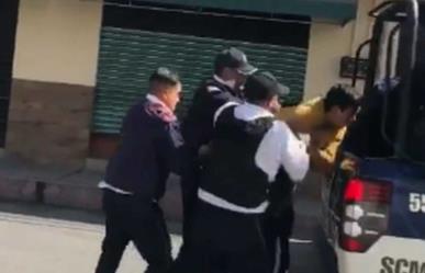 VIDEO: Enfrentamiento de policías y comerciantes en Chimalhuacán, hay detenidos