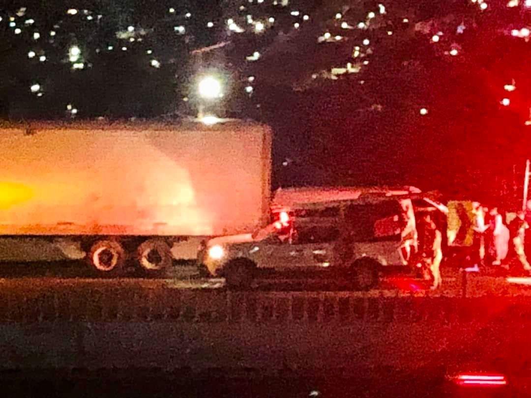 Accidente sobre Km 19 de la autopista México - Pachuca. Foto: Especial.