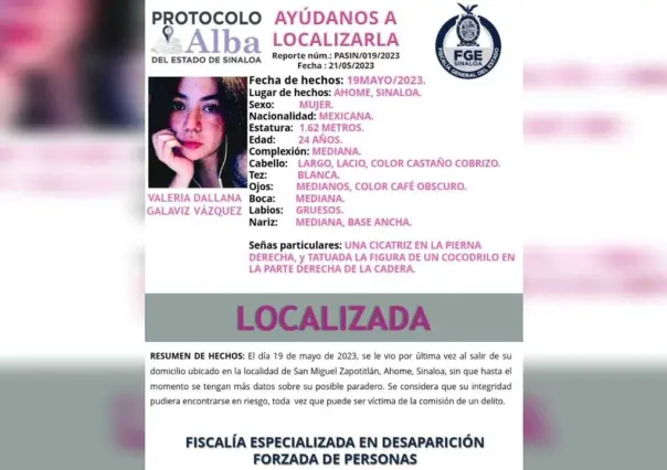 Hallan cuerpo de Valeria Dallana Galaviz Vázquez en Ahome, Sinaloa