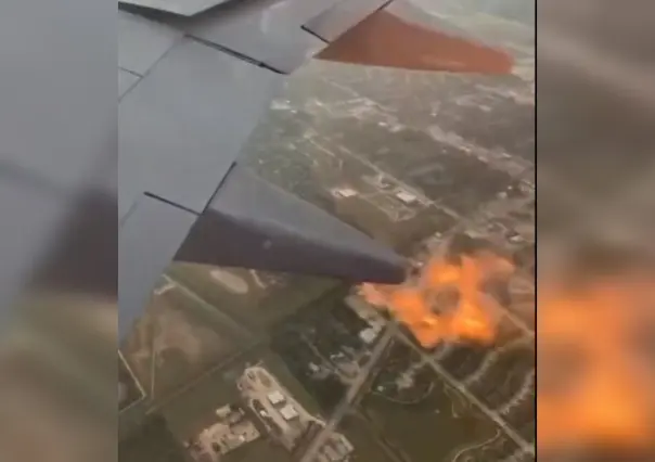 Motor de avión se incendia en pleno, vuelo de Southwest Airlines venía a Cancún