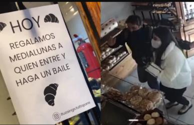 VIDEO: Arman la fiesta en panadería que ofrece pan gatis si entran bailando