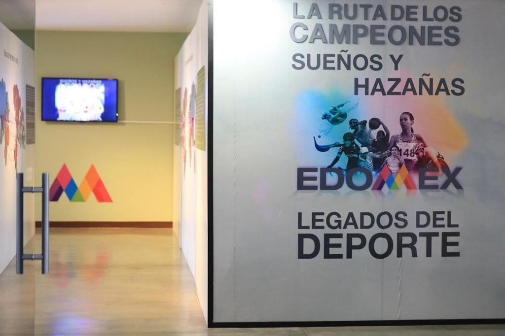 Exposición ‘Sueños y hazañas. Legados del Deporte Edoméx’. Foto: Especial.