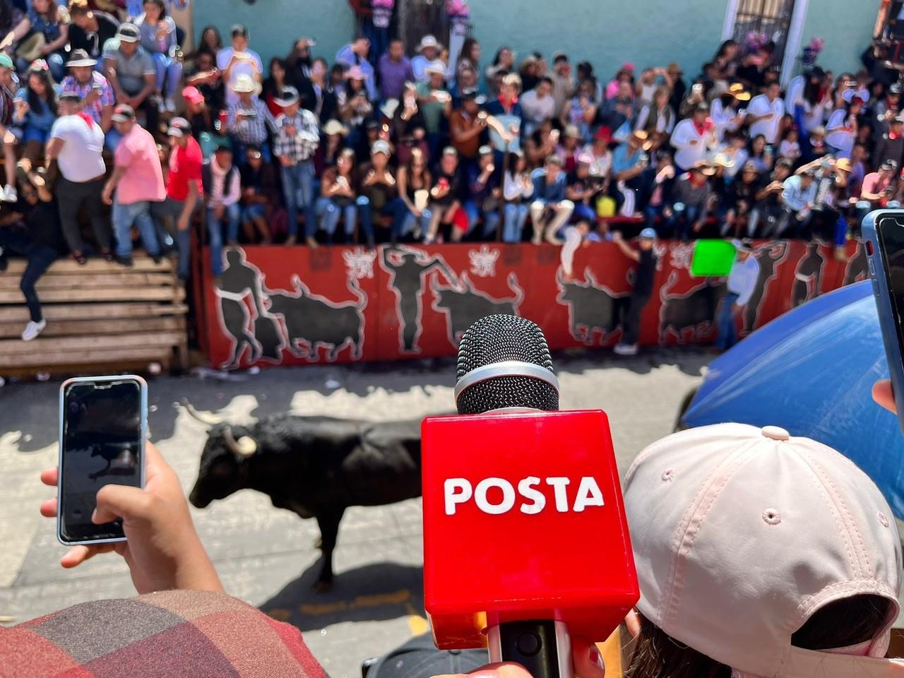 Huamantlada en Huamantla, Tlaxcala. Foto: Especial.