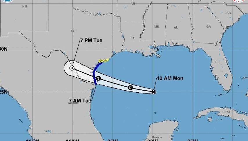 Advertencia de inundaciones en Tamaulipas por disturbio tropical 91L